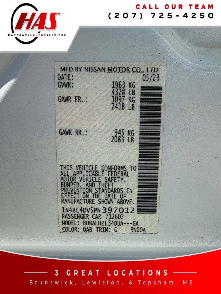Used 2023 Nissan Altima 2.5 SV FWD image 17