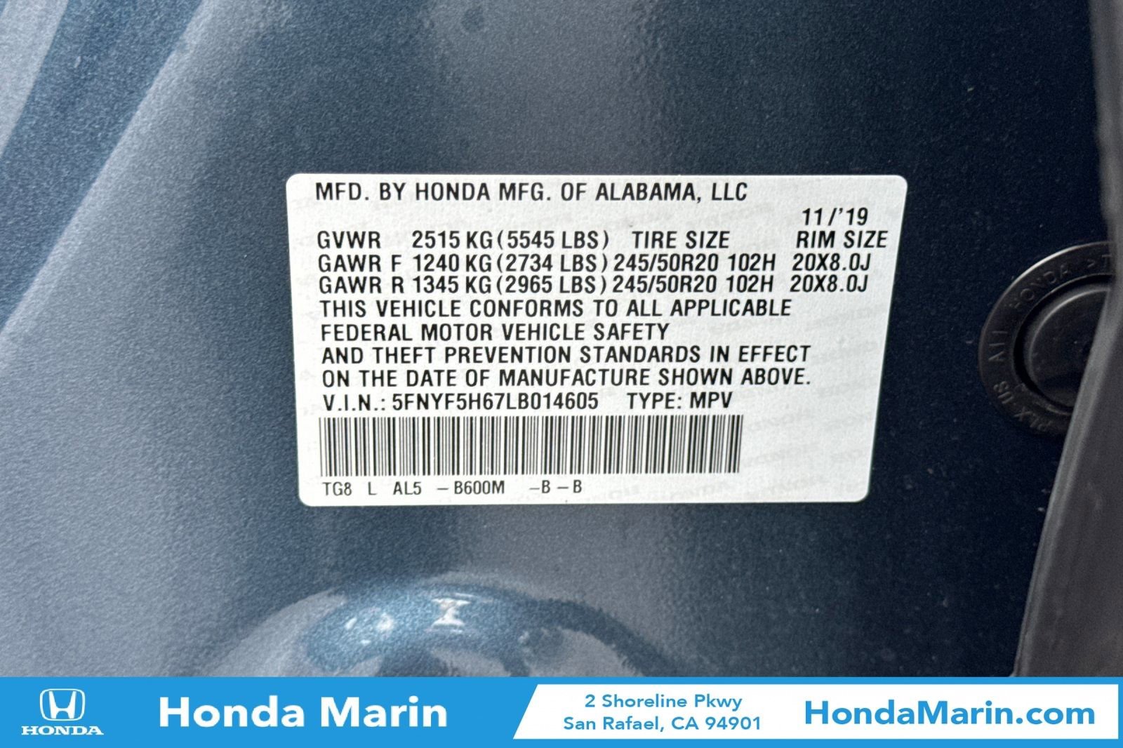 Used 2020 Honda Pilot Touring image 39