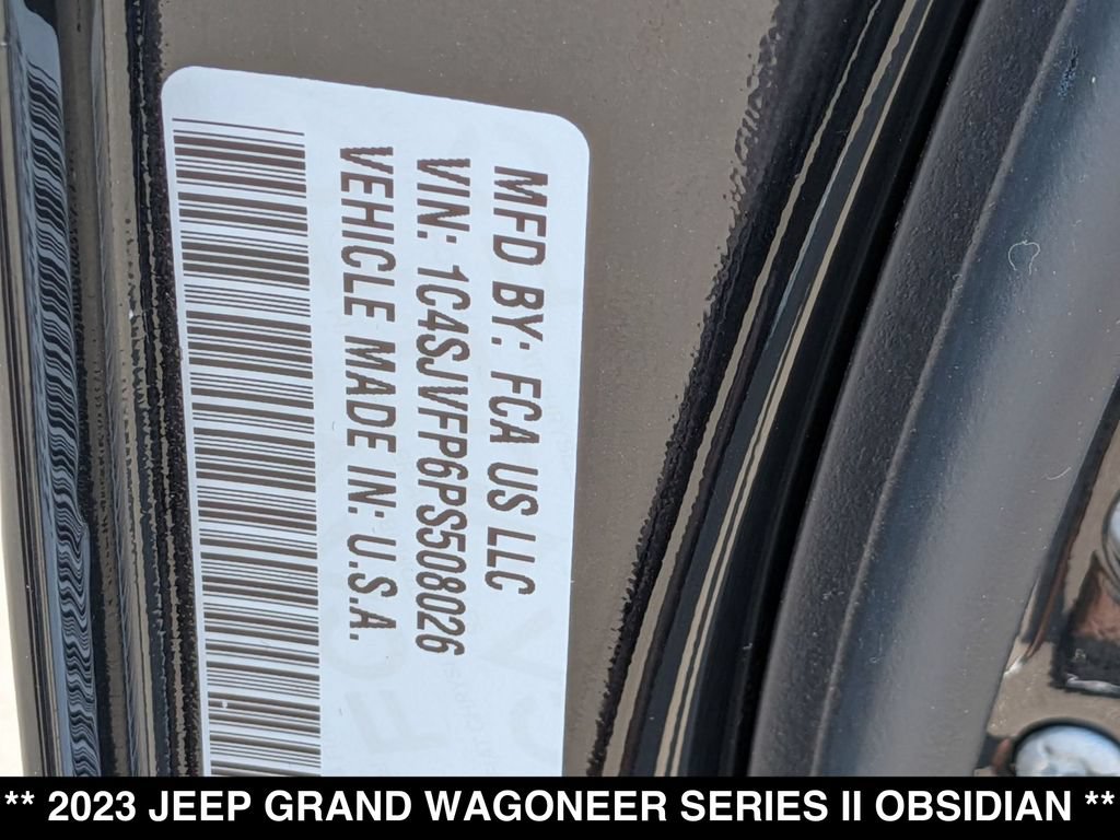 Used 2023 Jeep Grand Wagoneer Series II w/ Quick Order Packagew 28T AWD/4WD image 27