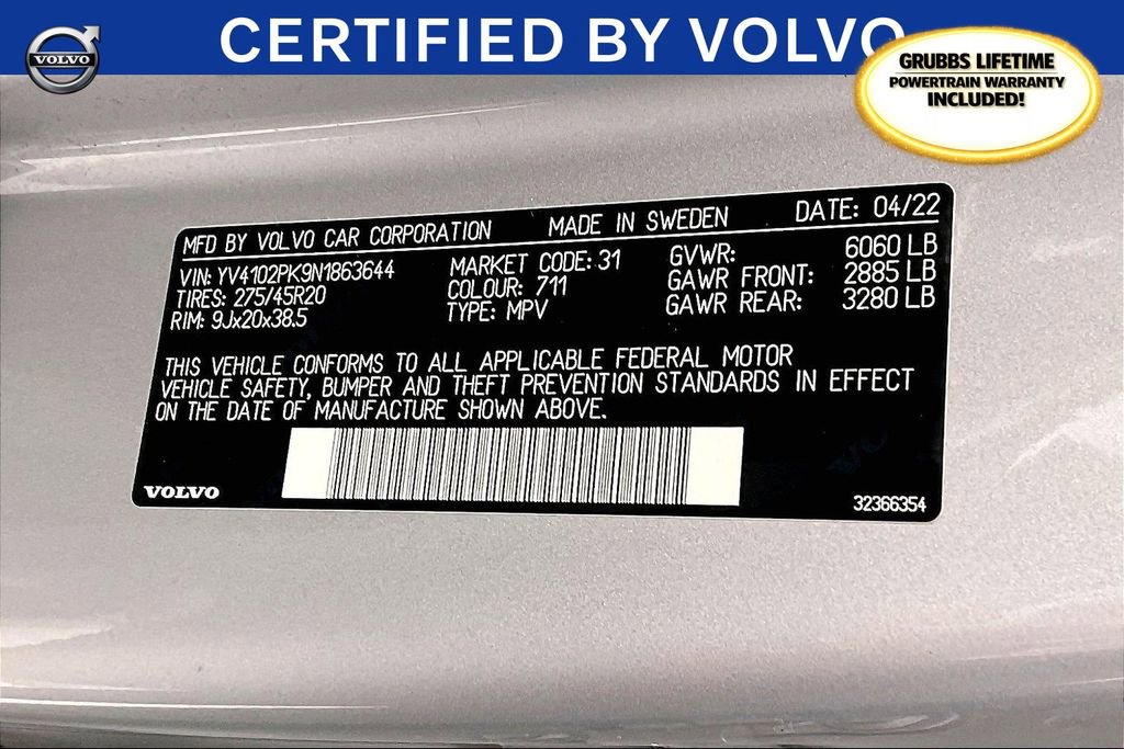 Used 2022 Volvo XC90 T5 Momentum w/ Climate Package image 39