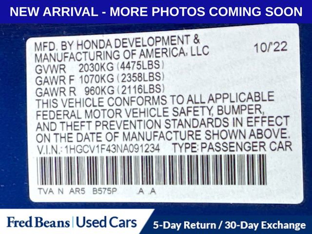 Used 2022 Honda Accord Sport Special Edition image 13