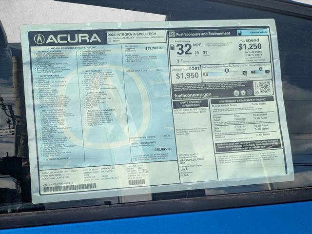 New 2026 Acura Integra A-Spec image 19