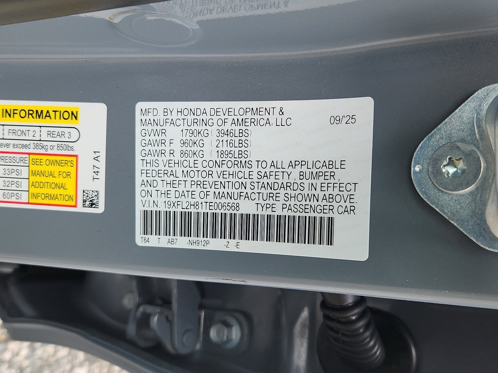 New 2026 Honda Civic Sport image 16