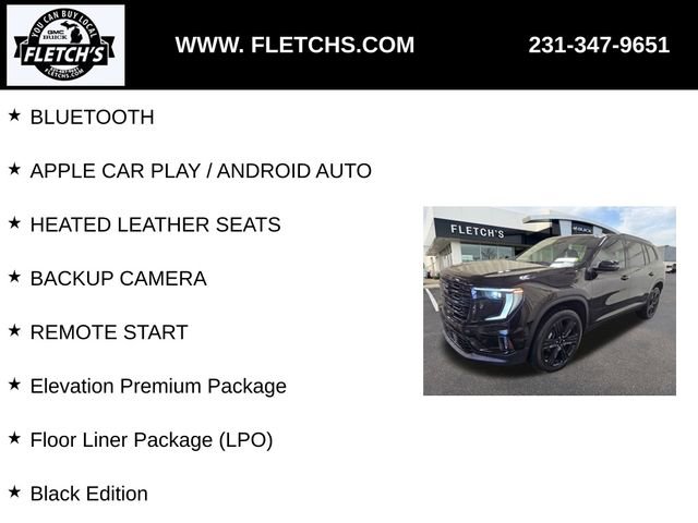New 2026 GMC Acadia Elevation w/ Black Edition image 2