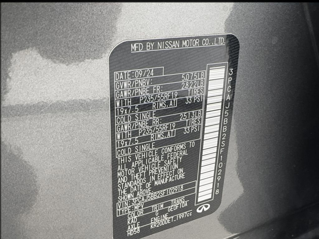 Used 2025 INFINITI QX50 Luxe image 53