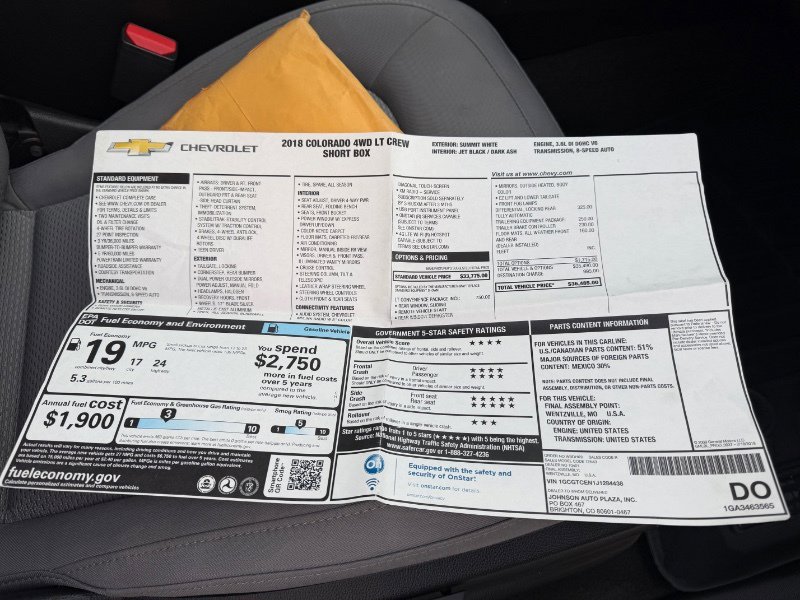 Used 2018 Chevrolet Colorado LT w/ LT Convenience Package image 22