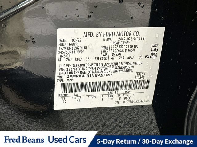 Used 2022 Ford Edge SEL w/ Sport Appearance Package AWD/4WD image 38