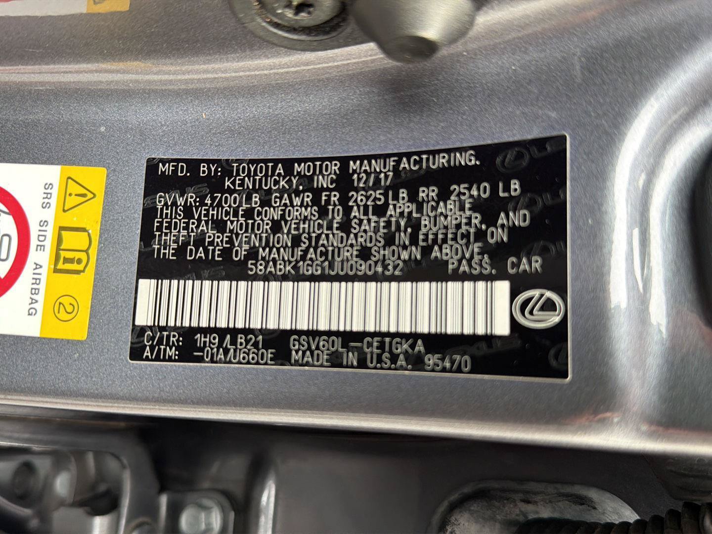 Used 2018 Lexus ES 350 w/ Luxury Package w/Wood Trim FWD image 45