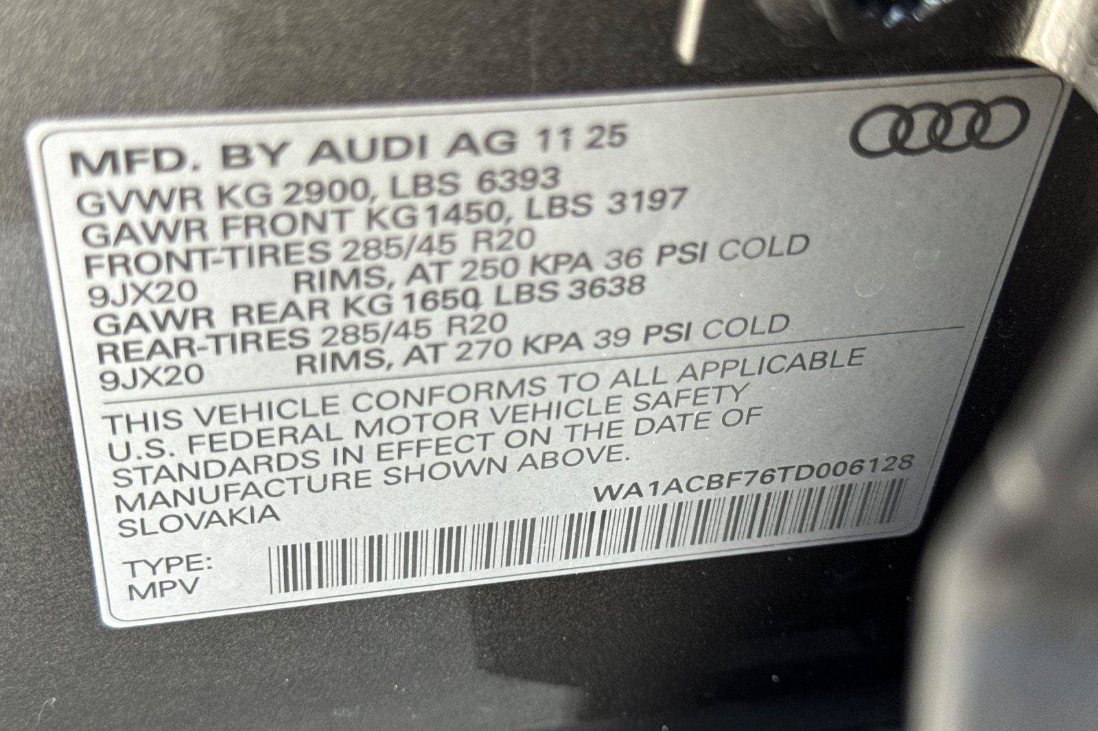 Certified 2026 Audi Q7 2.0T Premium w/ Convenience Plus Package AWD/4WD image 29
