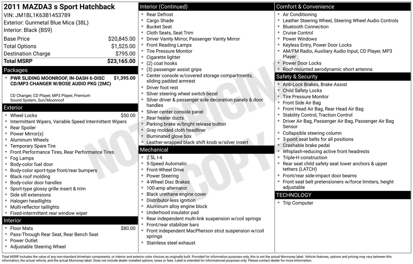 Used 2011 MAZDA MAZDA3 s Sport image 2