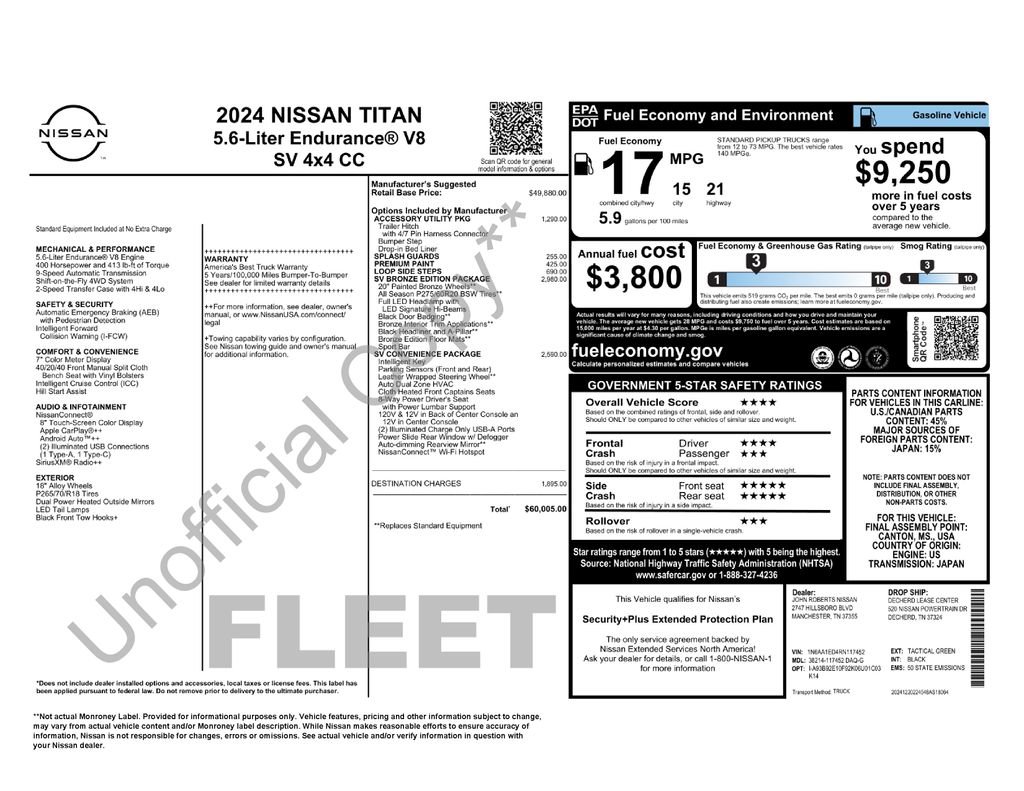 Certified 2024 Nissan Titan SV w/ SV Bronze Edition Package image 51