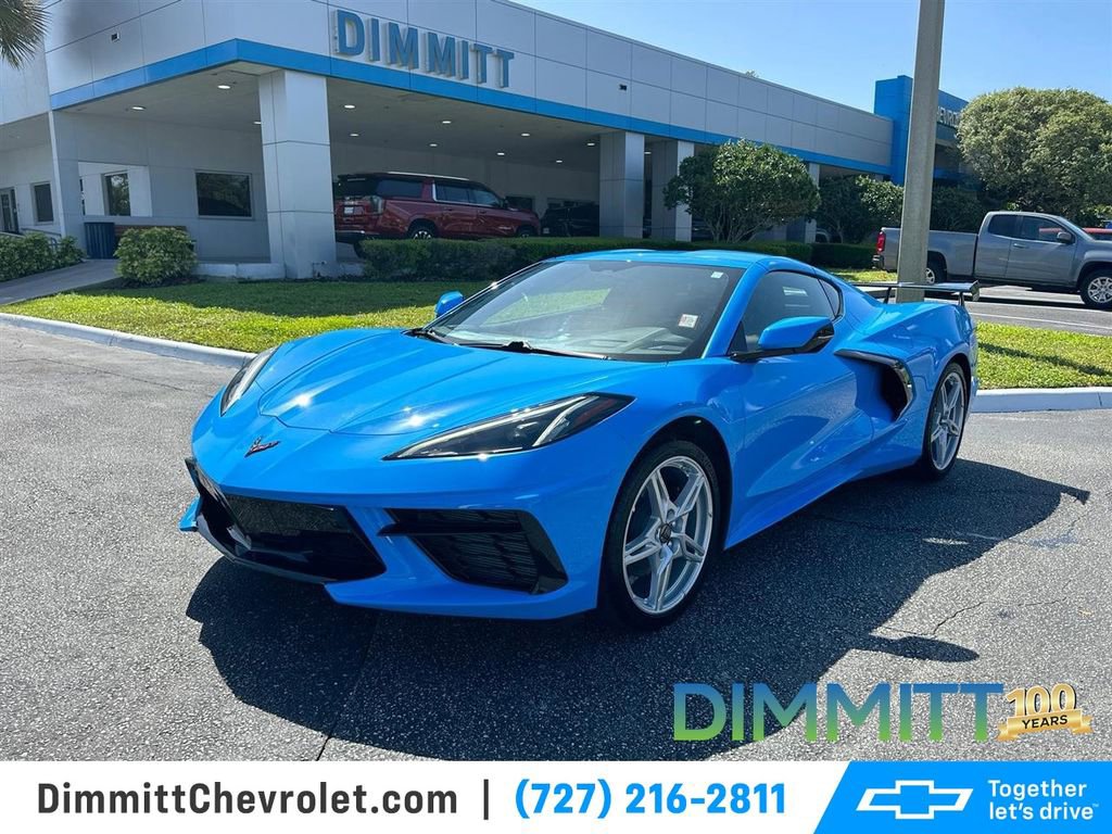 Used 2023 Chevrolet Corvette Stingray Preferred Cpe w/ Body-Color Dual Roof Package RWD image 1