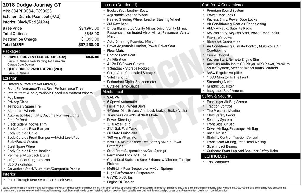 Used 2018 Dodge Journey GT w/ Driver Convenience Group image 39