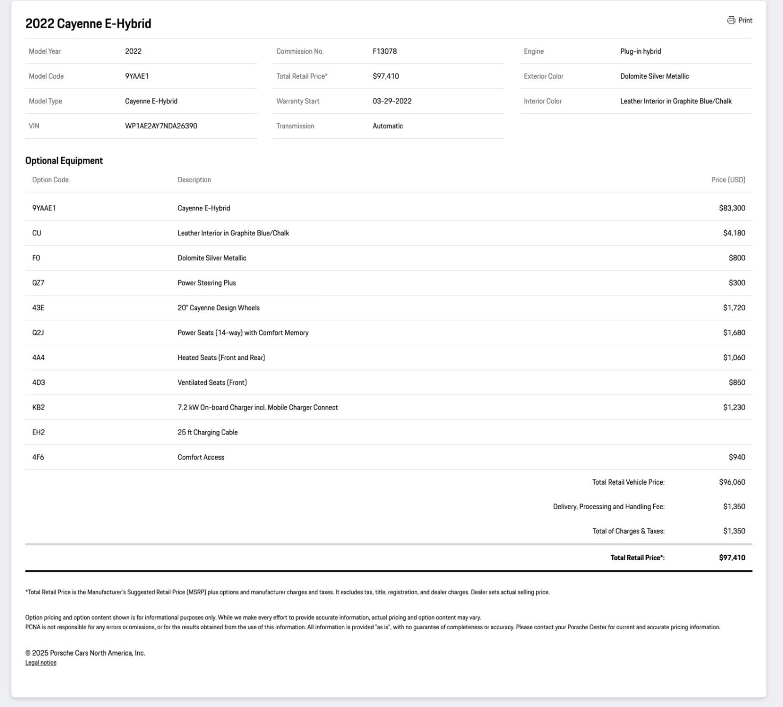 Certified 2022 Porsche Cayenne E-Hybrid image 32