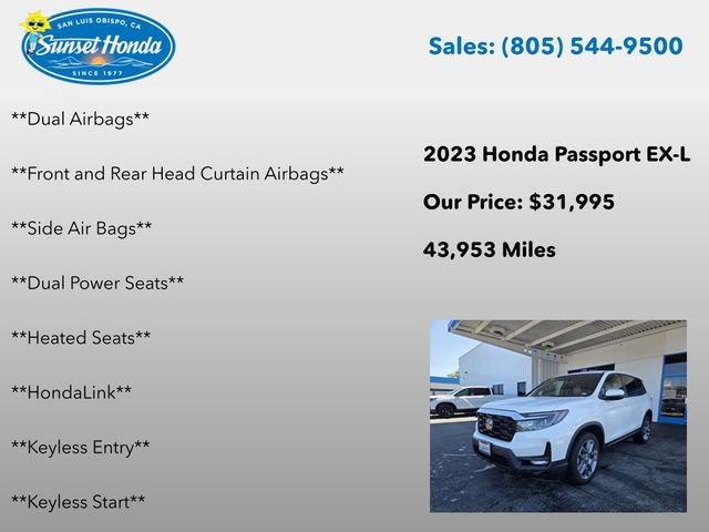 Used 2023 Honda Passport EX-L image 8