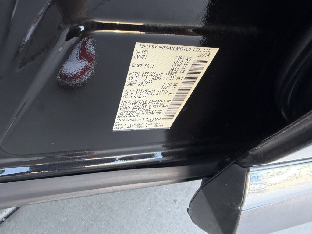 Used 2018 Nissan Murano SL w/ Moonroof Package image 43