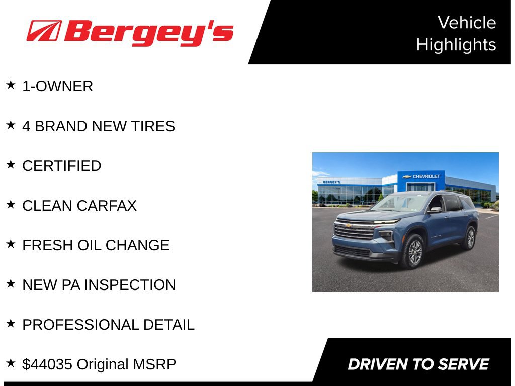 Certified 2025 Chevrolet Traverse LT AWD/4WD image 4