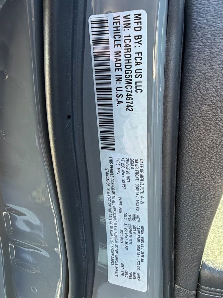 Used 2021 Dodge Durango GT w/ Blacktop Package image 37