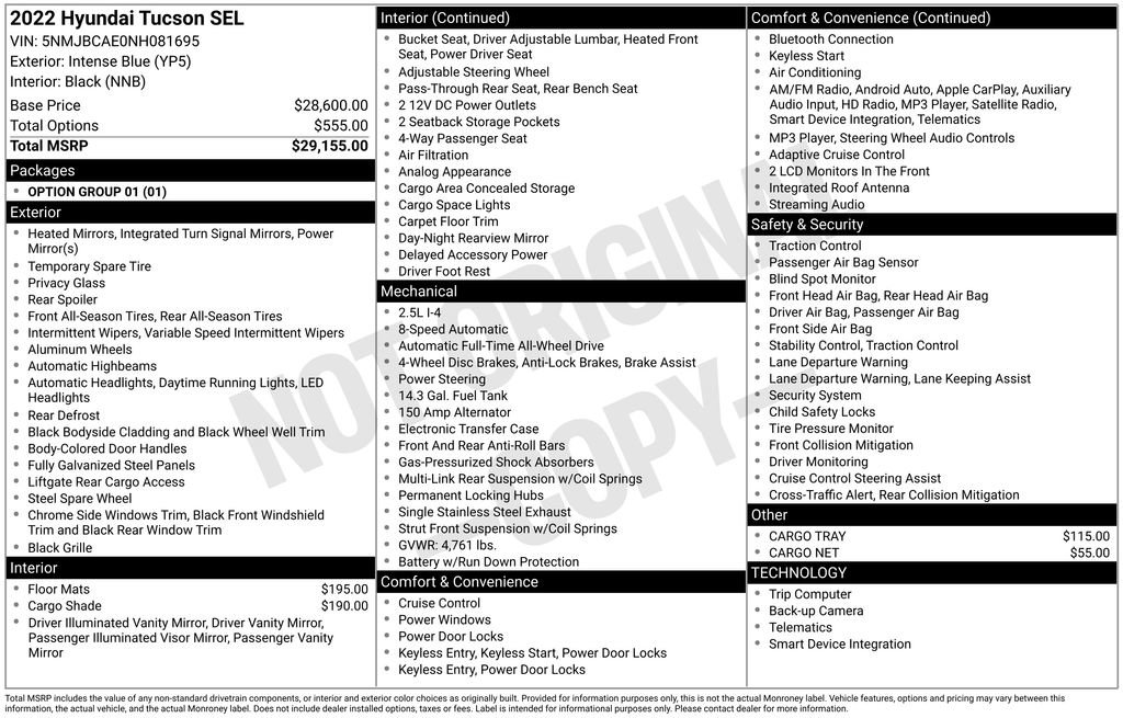 Used 2022 Hyundai Tucson SEL image 2