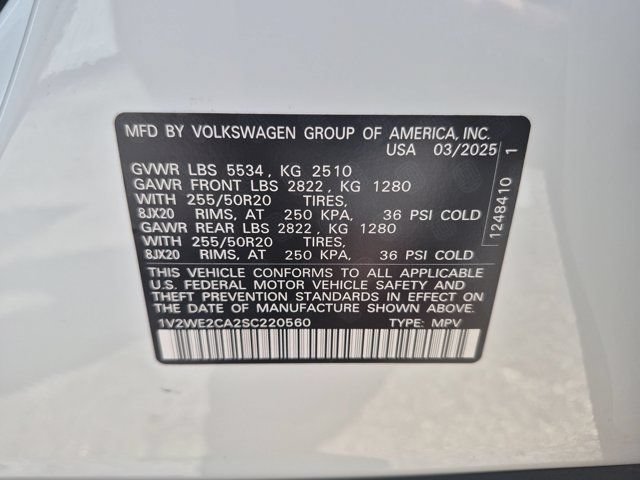 Used 2025 Volkswagen Atlas Cross Sport SE FWD image 35