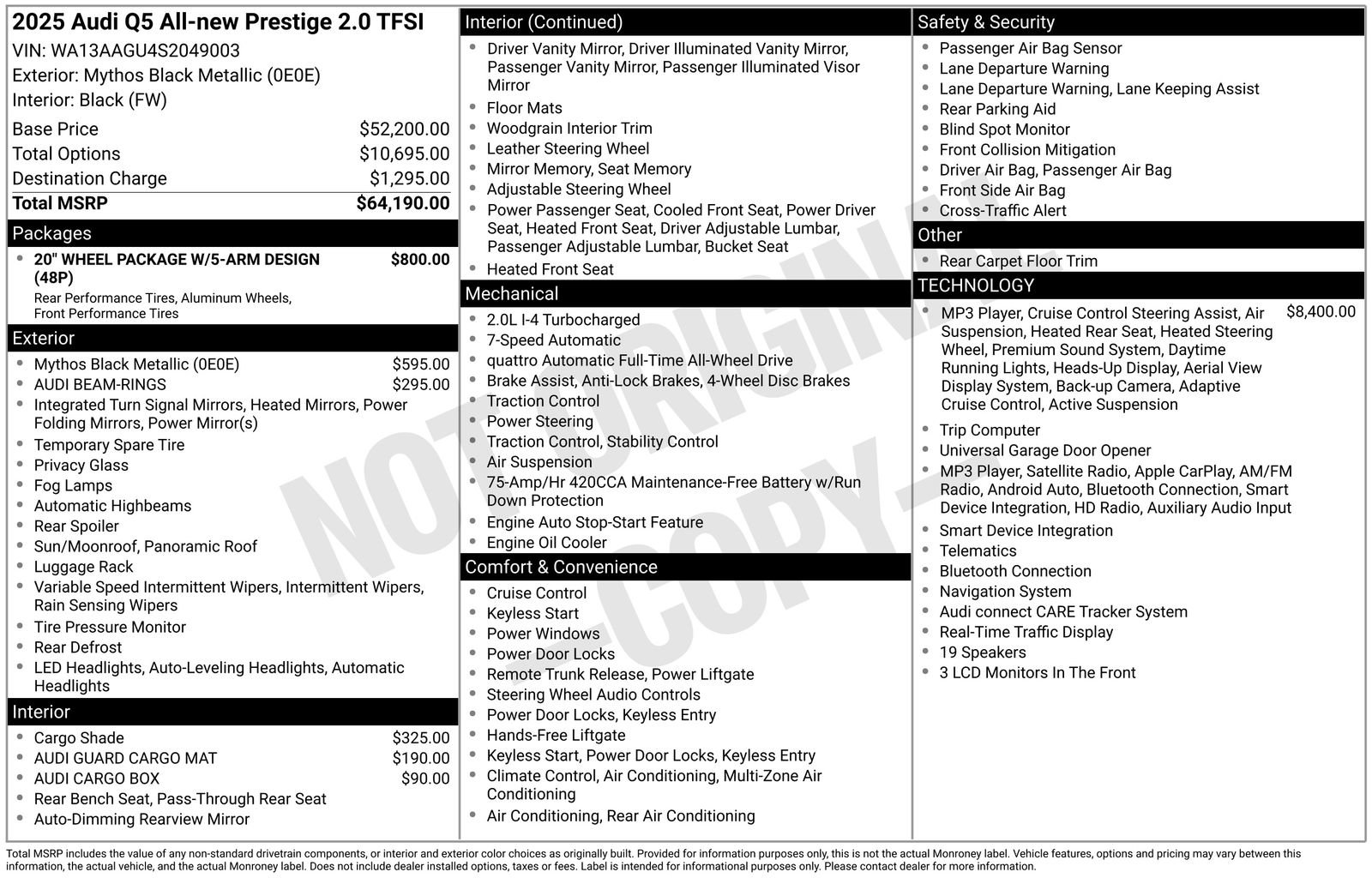 Certified 2025 Audi Q5 Prestige AWD/4WD image 32