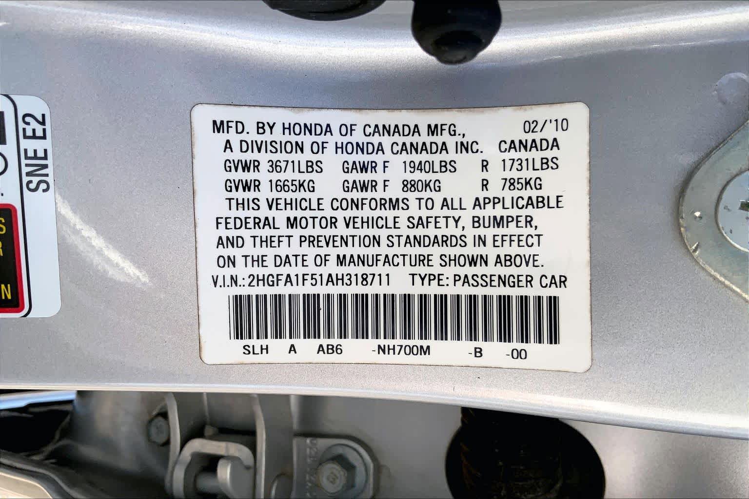 Used 2010 Honda Civic LX image 35