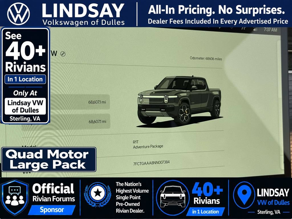 Used 2022 Rivian R1T Adventure AWD/4WD image 23