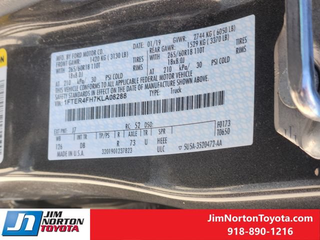 Used 2019 Ford Ranger Lariat w/ Equipment Group 501A Mid AWD/4WD image 33