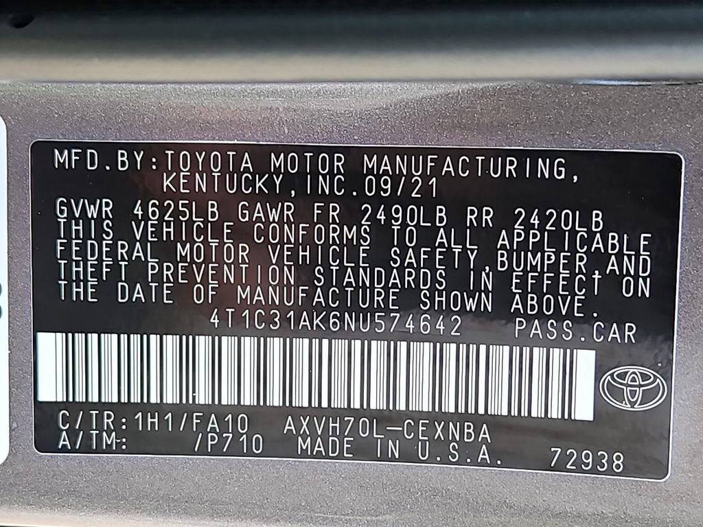 Used 2022 Toyota Camry LE FWD image 27