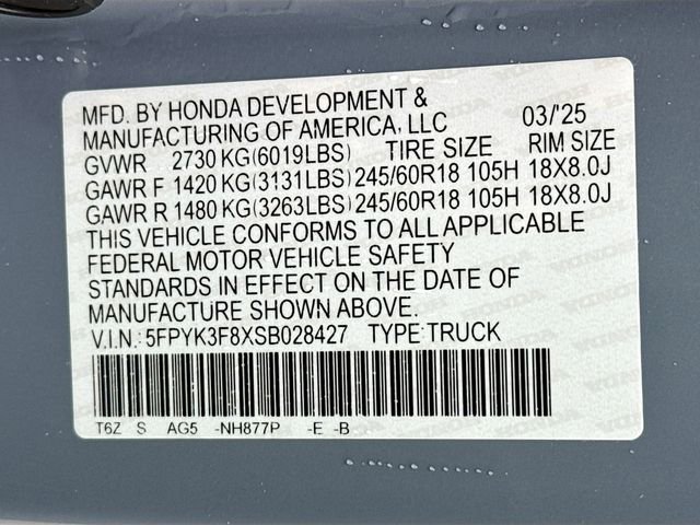 Certified 2025 Honda Ridgeline Black Edition image 33