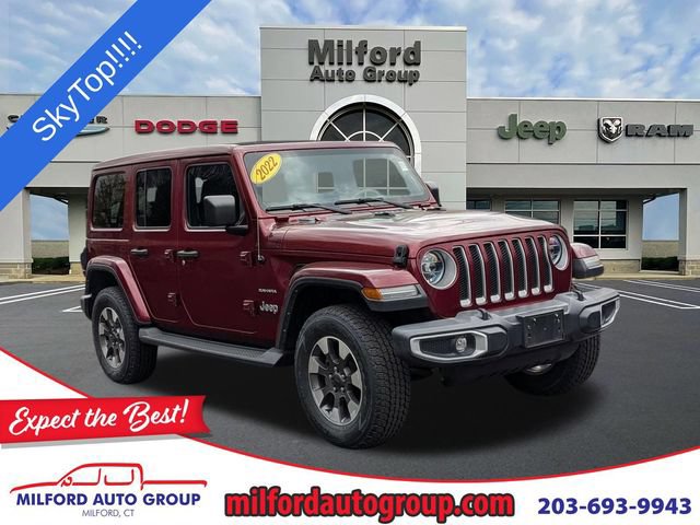 Certified 2022 Jeep Wrangler Unlimited Sahara w/ LED Lighting Group AWD/4WD image 1