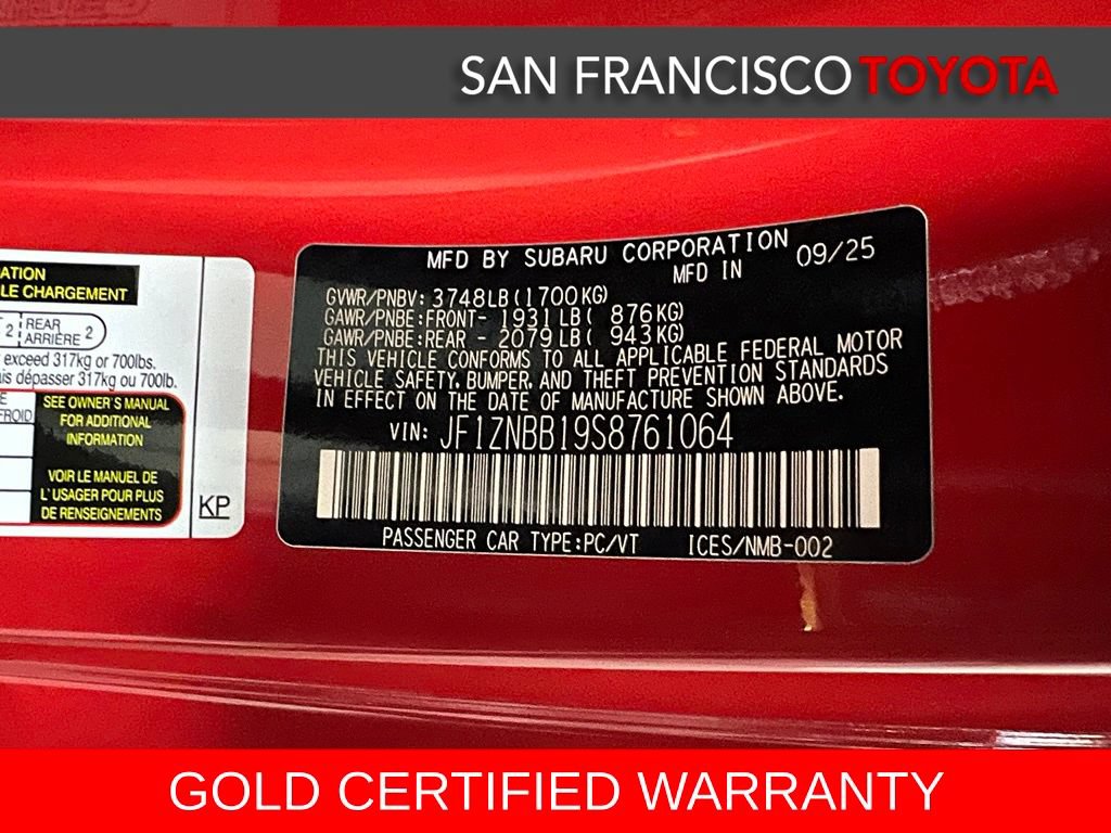 Certified 2025 Toyota GR86 w/ ALL Weather Mat Package (TMS) RWD image 30