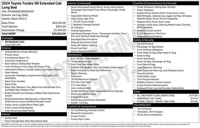 Used 2024 Toyota Tundra SR AWD/4WD image 16