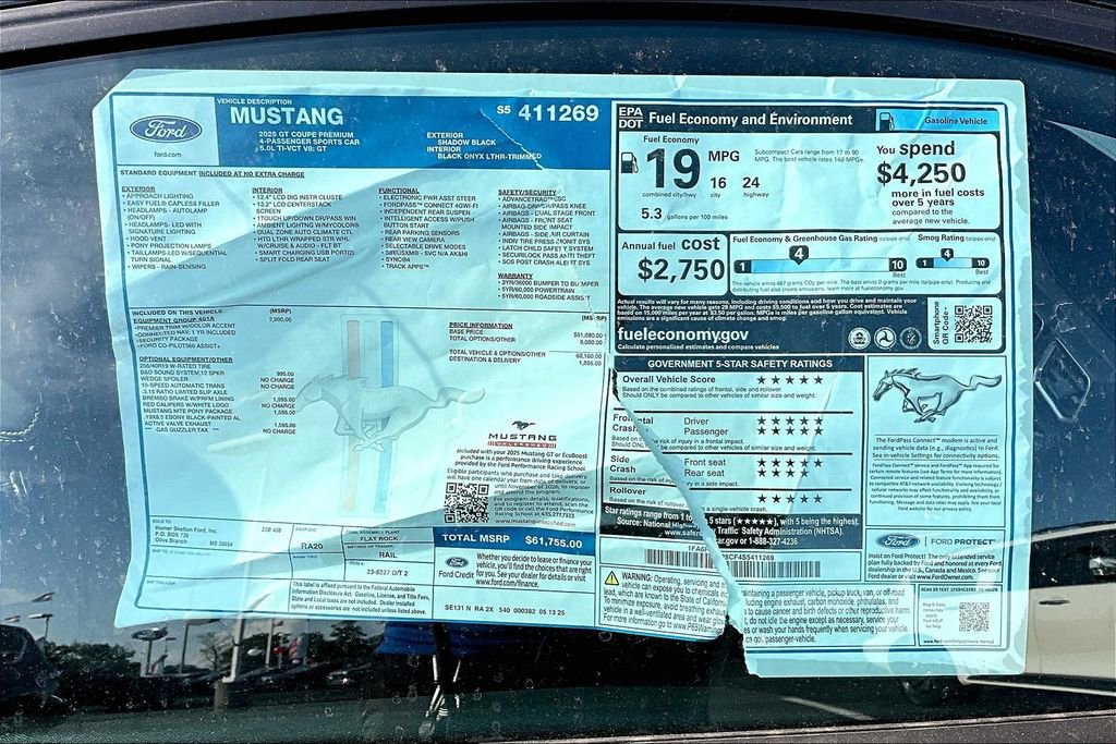 New 2025 Ford Mustang GT Premium image 14