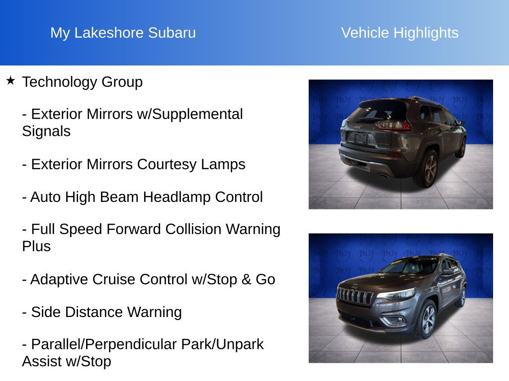 Used 2019 Jeep Cherokee Limited w/ Luxury Group AWD/4WD image 12