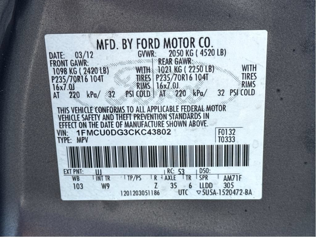 Used 2012 Ford Escape XLT FWD image 24