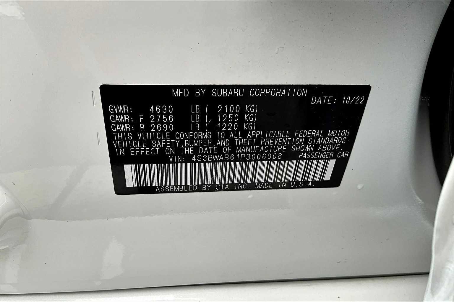 Used 2023 Subaru Legacy w/ Popular Package #1 image 61