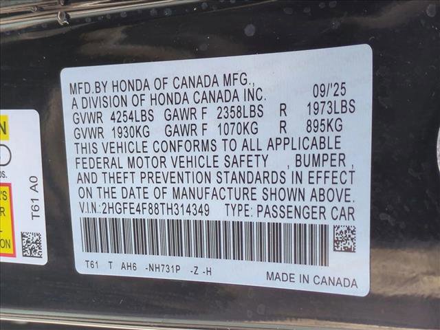 Certified 2026 Honda Civic FWD Hybrid Sedan image 25