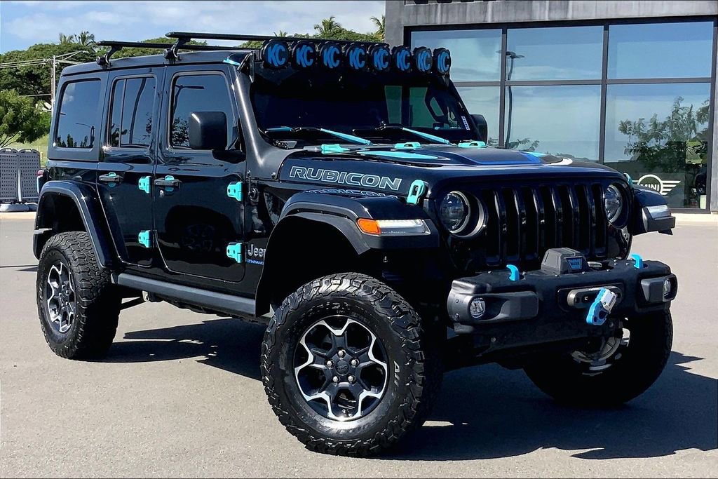 Used 2023 Jeep Wrangler Unlimited Rubicon 4xe w/ Cold Weather Group image 1