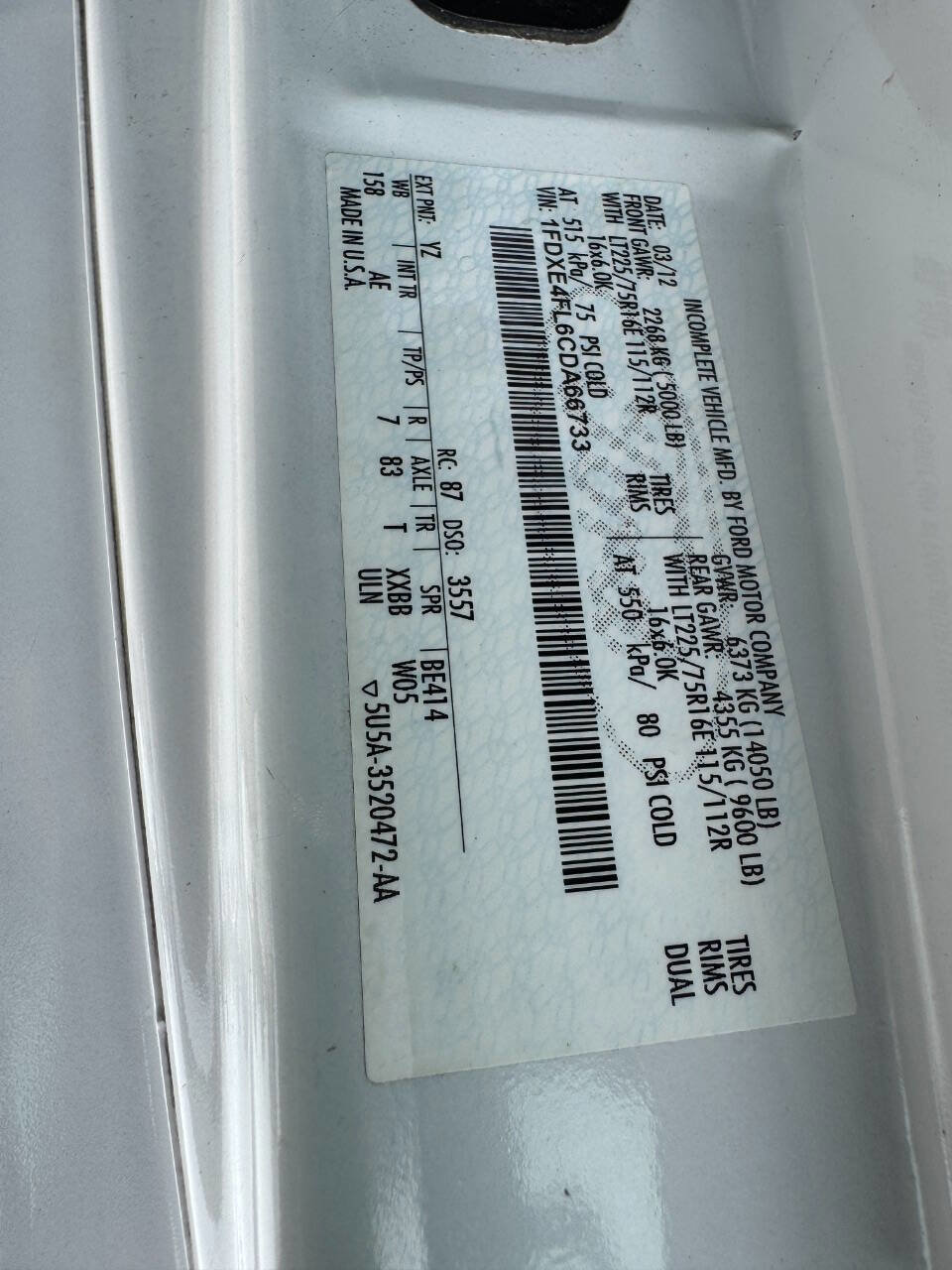 Used 2012 Ford E-450 and Econoline 450 Super Duty image 19