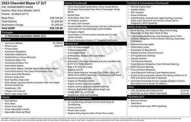 Used 2023 Chevrolet Blazer LT image 7