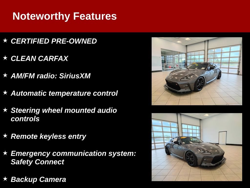 Used 2022 Toyota GR86 Premium w/ ALL Weather Mat Package (TMS) RWD image 7