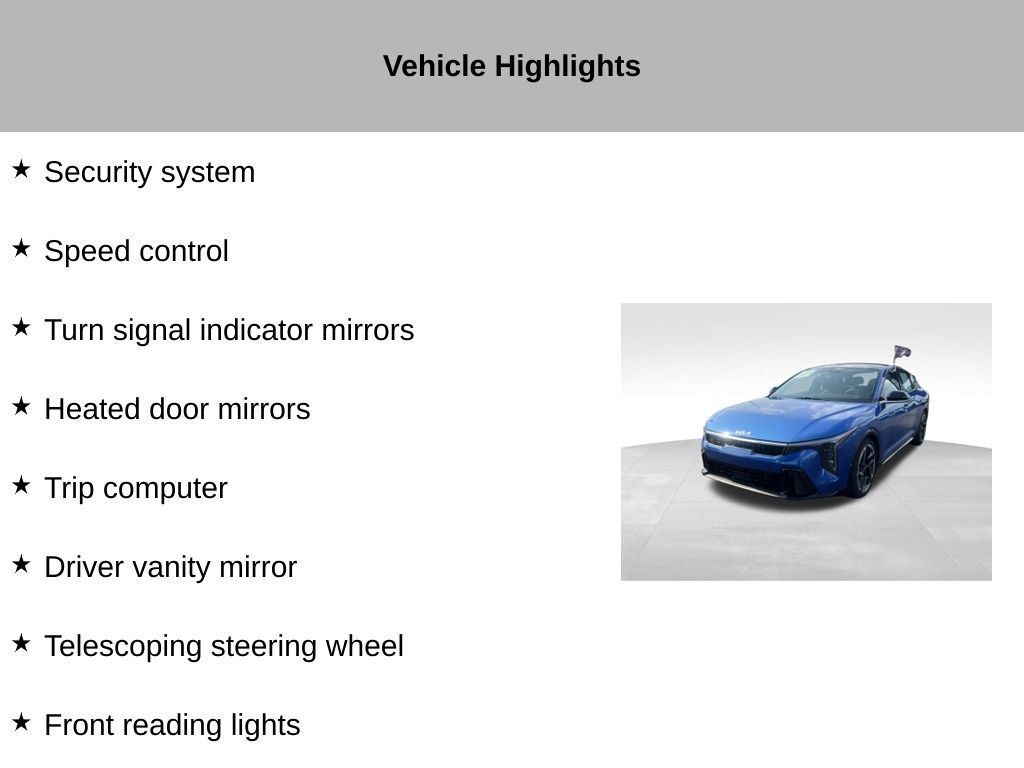 Certified 2025 Kia K4 GT-Line Turbo w/ GT-Line Sunroof Package FWD image 55