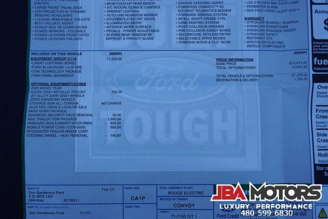 Used 2023 Ford F150 Lightning Lariat w/ Equipment Group 511A High image 97
