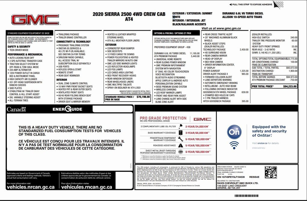 Used 2020 GMC Sierra 2500 AT4 image 57