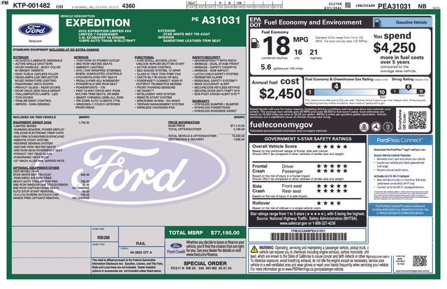 Certified 2023 Ford Expedition Limited image 66