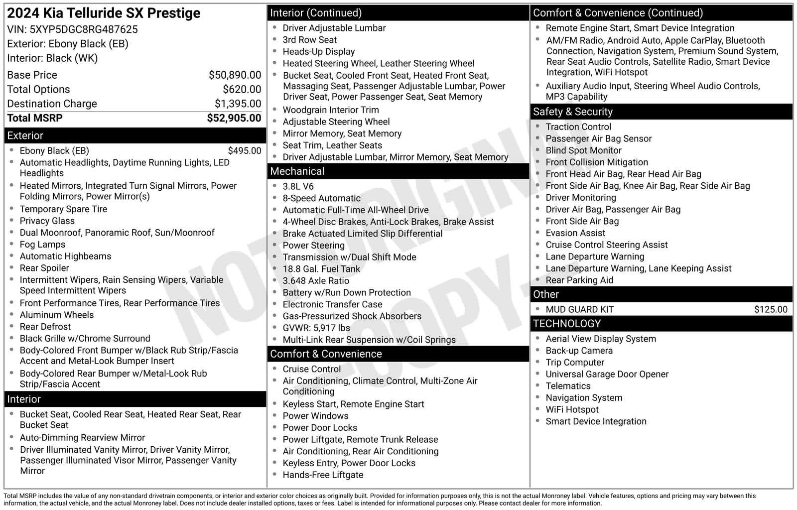 Certified 2024 Kia Telluride SX Prestige AWD/4WD image 38