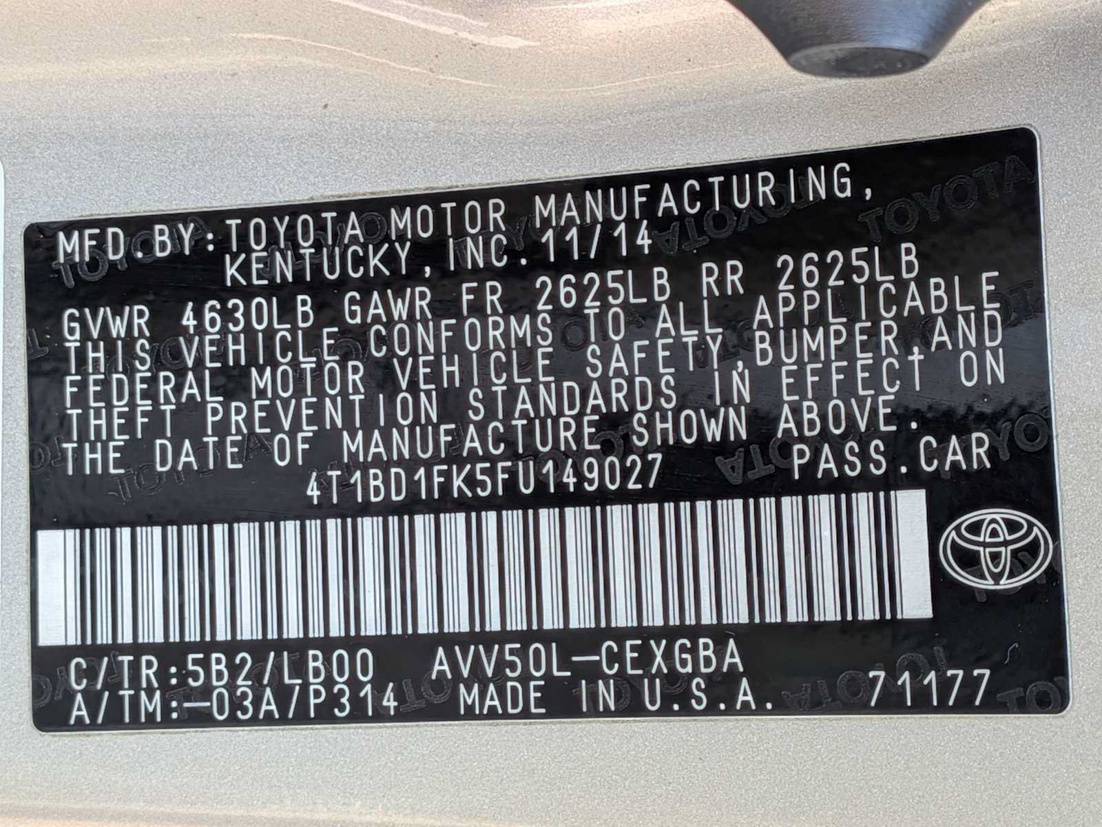 Used 2015 Toyota Camry XLE w/ Moonroof Package FWD image 28