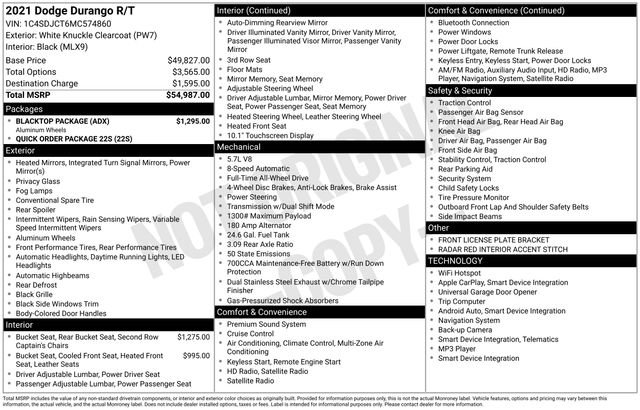 Used 2021 Dodge Durango R/T w/ Blacktop Package image 18