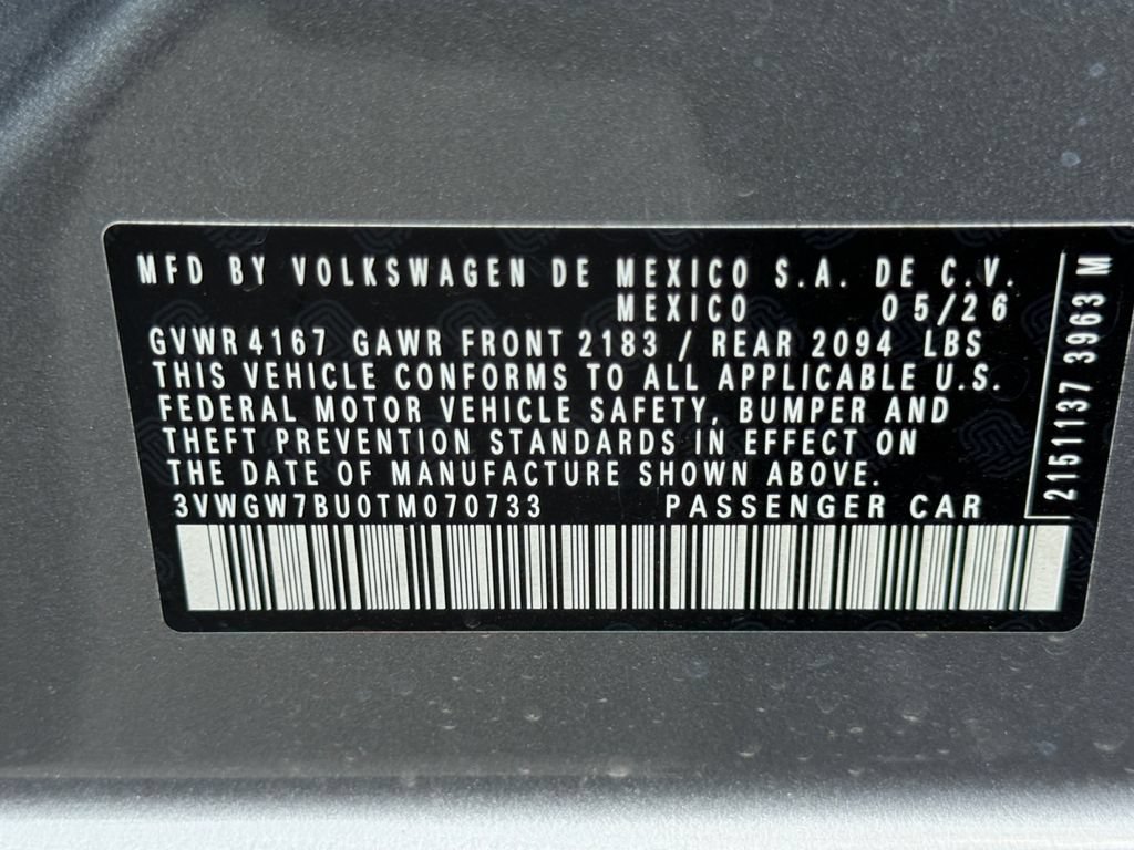 New 2026 Volkswagen Jetta SEL FWD image 26